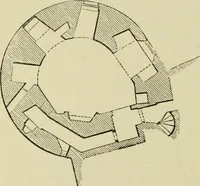 An illustration from Mediæval military architecture in England (1884)