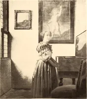 An illustration from Catalogue de tableaux anciens : uvres remarquables de Van der Meer de Delft et autres de F. Bol, P. Breughel, Fabritius, ... etc., etc. : tableaux modernes par Monticelli, Th. Rousseau et Diaz : le tout formant la collection de feu Thoré-Bürger, dont la vente aura lieu Hotel Drouot, salle no 7, le lundi 5 decémbre 1892 a trois heures (1892)