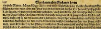 Picture 5 of 6 from Meer oder Seehanen Buch, : darinn verzeichnet seind, die wunderbare, gedenckwürdige Reise Vnd Schriffarhten, so recht und billich geheissen Meer Vnd Seehanen, der Königen von Hispania, Portugal, Engellandt vnd Franckreich, inwendig den letst vergangnen hundert Jahren, gettran. Auff vnd durch welche Schiffarten, ein Newe Welt gegen Nidergang, und grosse Königreichen...gegen Auffgang gelegen...entdeckt seind. ... (1598), leaf 108