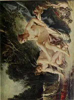 An illustration from Meister des Rokoko : acht farbige Wiedergaben nach Gemälden von Watteau, Boucher und Fragonard (1900)