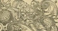 An illustration from Melitsat kai hermeneia : das ist, Onomasticvm vnd Interpretatio, oder, Aussführliche Erklerung Leonharten Thurneyssers zum Thurn ... vber etliche frembde vn[d] (bey vielen hochgelarten, die der lateinischen vnd griechischen Sprach erfahren) vnbekante Nomina, Verba, Prouerbia, Dicta, Sylben, Caracter, vnd sonst Reden, deren nicht allein in theuren Philosophi vnd Medici Aurelij, Theophrasti, Paracelsi von Hohenheim, sondern auch in anderer Authorum Schrifften hin vnd wider weitleufftig gedacht ... : das ander Theil, in welchem fast jedes Wort, mit seiner eigenen Schrifft, nach der Völcker Etymologia oder eigenen Art vnd Weis zureden beschrieben worden ist (1583)