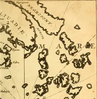 An illustration from Memoires, historiques & geographiques du royaume de la Moree, Negrepont, & des places maritimes, jusques à Thessalonique (1686)