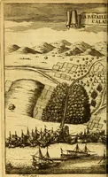 An illustration from Memoires, historiques & geographiques du royaume de la Moree, Negrepont, & des places maritimes, jusques à Thessalonique (1686)