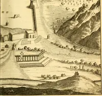 An illustration from Memoires, historiques & geographiques du royaume de la Moree, Negrepont, & des places maritimes, jusques à Thessalonique (1686)