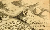 An illustration from Memoires, historiques & geographiques du royaume de la Moree, Negrepont, & des places maritimes, jusques à Thessalonique (1686)