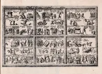 An illustration from Memoriale codicis Justinianei, authenticarum seu novellarum & consuetudinum feudorum : quo istorum librorum tituli omnes ac singuli, itemq[ue] leges à J. Gothofredo collectae, emblematibus & imaginibus ita efficta exhibentur, ut unà cum titulorum materiis eorumquoq[ue] numeri memoriâ facilè accipi, probè teneri ac promptè & sine cunctatione reddi qveant (1674)