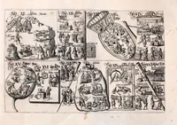 An illustration from Memoriale juris civilis Romani : quo tituli omnes et praecipuae leges, quae in quinquaginta digestorum, seu pandectarum libris sunt, emblematibus & imaginibus ita efficta exhibentur, ut, unà cum titulorum materiis, eorum etiam numeri memoriae imprimi, contineri ac reddi : quin etiam leges illae praecipuae ad suos referri titulos facili negotio queant, ad minuendos in studio juris labores (1673)