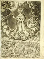 An illustration from Memorie della vita, miracoli, e cvlto di San Gianvario martire, vescouo di Beneuento, e principal protettore della città di Napoli (1681)