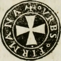 An illustration from Memorie della zecca fermana (1782)