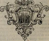 An illustration from Memorie, imprese, e ritratti de' signori Accademici Gelati de Bologna (1672)