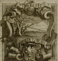 An illustration from Memorie, imprese, e ritratti de' signori Accademici Gelati de Bologna (1672)