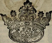 An illustration from Memorie, imprese, e ritratti de' signori Accademici Gelati de Bologna (1672)