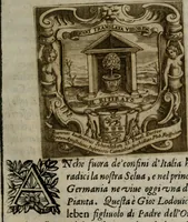 An illustration from Memorie, imprese, e ritratti de' signori Accademici Gelati de Bologna (1672)