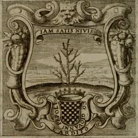 An illustration from Memorie, imprese, e ritratti de' signori Accademici Gelati de Bologna (1672)