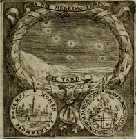 An illustration from Memorie, imprese, e ritratti de' signori Accademici Gelati de Bologna (1672)