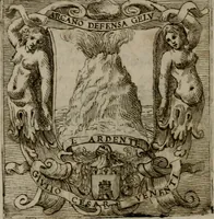 An illustration from Memorie, imprese, e ritratti de' signori Accademici Gelati de Bologna (1672)