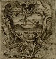 An illustration from Memorie, imprese, e ritratti de' signori Accademici Gelati de Bologna (1672)