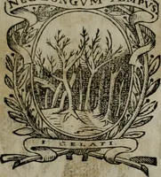 An illustration from Memorie, imprese, e ritratti de' signori Accademici Gelati de Bologna (1672)