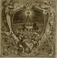 An illustration from Memorie, imprese, e ritratti de' signori Accademici Gelati de Bologna (1672)