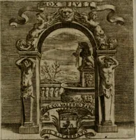 An illustration from Memorie, imprese, e ritratti de' signori Accademici Gelati de Bologna (1672)
