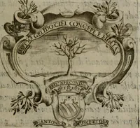 An illustration from Memorie, imprese, e ritratti de' signori Accademici Gelati de Bologna (1672)