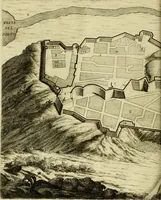 An illustration from Memorie istoriografiche delli regni della Morea e Negroponte e luoghi adiacenti (1686)