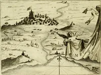 An illustration from Memorie istoriografiche delli regni della Morea e Negroponte e luoghi adiacenti (1686)