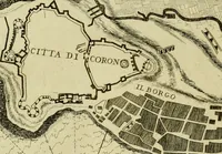An illustration from Memorie istoriografiche delli regni della Morea e Negroponte e luoghi adiacenti (1686)