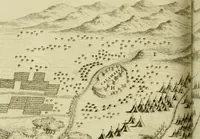An illustration from Memorie istoriografiche delli regni della Morea e Negroponte e luoghi adiacenti (1686)