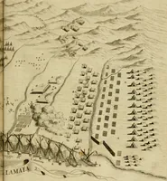 An illustration from Memorie istoriografiche delli regni della Morea e Negroponte e luoghi adiacenti (1686)