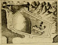 An illustration from Memorie istoriografiche delli regni della Morea e Negroponte e luoghi adiacenti (1686)
