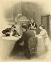 An illustration from Men, women and mirth ... (1909)