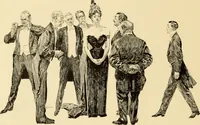 An illustration from Men, women and mirth ... (1909)