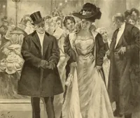 An illustration from Men, women and mirth ... (1909)