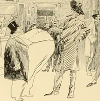 An illustration from Men, women and mirth ... (1909)