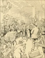 An illustration from Men, women and mirth ... (1909)