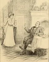 An illustration from Men, women and mirth ... (1909)