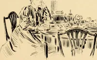An illustration from Men, women and mirth ... (1909)