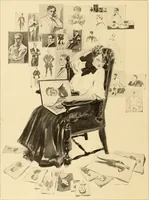 An illustration from Men, women and mirth ... (1909)