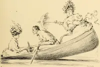 An illustration from Men, women and mirth ... (1909)
