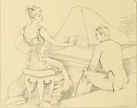An illustration from Men, women and mirth ... (1909)