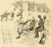 An illustration from Men, women and mirth ... (1909)