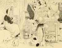An illustration from Men, women and mirth ... (1909)