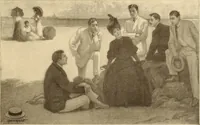 An illustration from Men, women and mirth ... (1909)