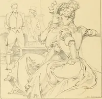 An illustration from Men, women and mirth ... (1909)