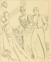 An illustration from Men, women and mirth ... (1909)