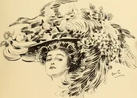 An illustration from Men, women and mirth ... (1909)