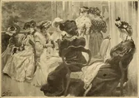 An illustration from Men, women and mirth ... (1909)
