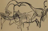 An illustration from Men of the old stone age, their environment, life and art (1918)