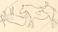 An illustration from Men of the old stone age, their environment, life and art (1916)